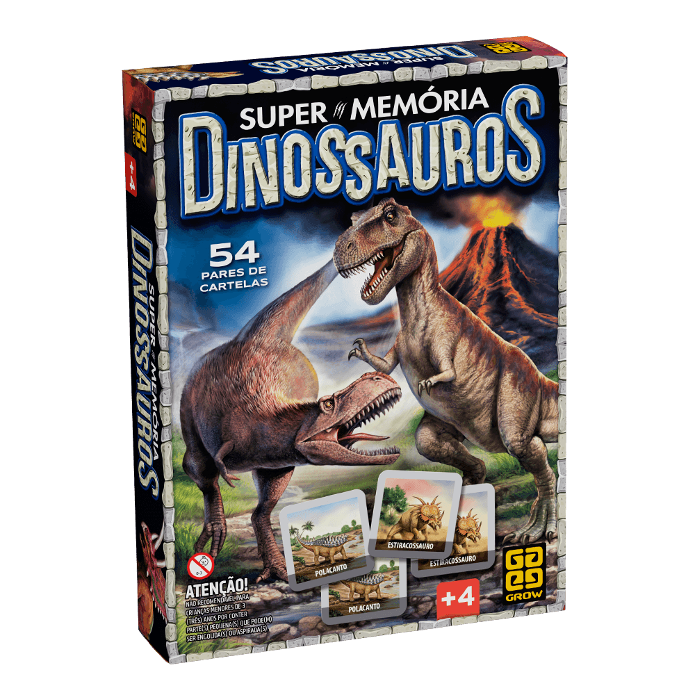Jogo Supermemória Dinossauros - Loja Grow